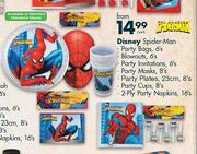 Disney Spider Man Party Bags-6's Per Pack