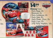 Disney Cars Party Bags-6's Per Pack 