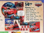 Disney Cars Party Hats-8's Per Pack 