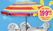 Bright Beach Umbrella Each