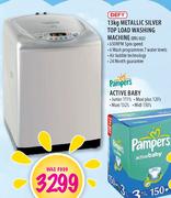 Defy Metallic Silver Top Load Washing Machine (DTL132)