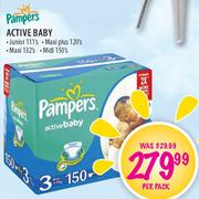 Pampers Active Baby Junior-111's Per Pack 