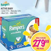 Pampers Active Baby Maxi-132's Per Pack 