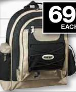 Everest Senior 2-Tone Multi Pocket Backpack