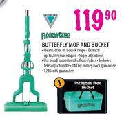 Verimark Floorwizpro Butterfly Mop & Bucket