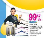 Homemark Pack Of 8 Velvet Hangers-Per Pack