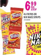 Fritos or Nik Naks Strips-4's Per Strip