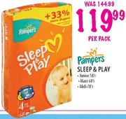 Pampers Sleep & Play Midi-78's Per Pack