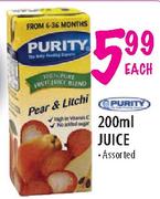 Purity Juice-200ml Each
