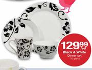 Black & White Dinner Set-16 piece per set