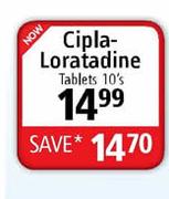 Cipla Loratadine Tablets-10's