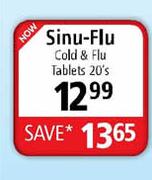 Sinu-Flu Cold & Flu Tablets-20's
