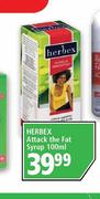 Herbex Attack The Fat Syrup-100ml