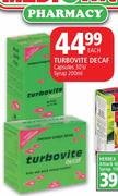 Turbovite Decaf Capsules-30's/Syrup-200ml Each