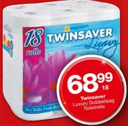 Twinsaver Luxury Dubbellaag Toiletrolle-18's