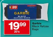 Garbic Black Refuse Bags-20's