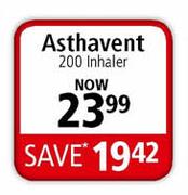 Asthavent Inhaler-200's