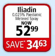 Lliadin 0.025% Paediatric Metered Spray 
