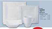 Blizzard Square Dinner Plate-Each
