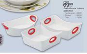 Red Silicone Bakers Assorted Oval-Each