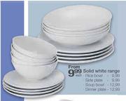 Solid White Side Plate-Each