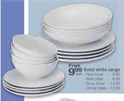  Solid White Soup Bowl-Each