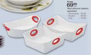 Red Silicone Bakers Assorted Oval-Each