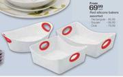 Red Silicone Bakers Assorted Rectangular-Each