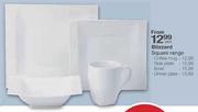 Blizzard Square Dinner Plate-Each