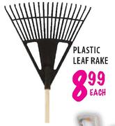 Plastic Leaf Rake Each