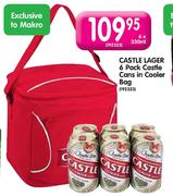 Castle Lager 6 Pack Castle Cans In Cooler Bag-6x330ml
