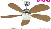 Logik 1 Light Ceiling Fan-106cm