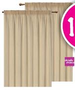 Simple Choice Crushed Voile Curtain-230*218cm-2 Pack