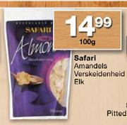 Safari Amandels Verskeidenheid-100g Elk