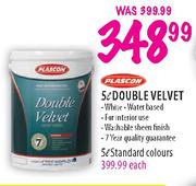 Plascon Double Velvet Standard Colours-5l  Each