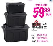 Big Jim Storage Box Black-25l Each