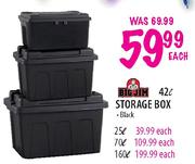 Big Jim Storage Box Black-160l Each