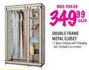Double Frame Metal Closet-Each