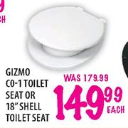 Gizmo Co-1 Toilet Seat Or 18" Shell Toilet Seat-Each