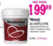 Homestead Acrylic PVA-5l Each