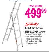 Gravity 3-In-1 Extention Step Ladder (AP300)-Each