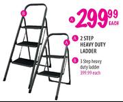 3 Step Heavy Duty Ladder-Each