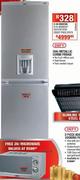 Defy Metallic Combi Fridge-360ltr