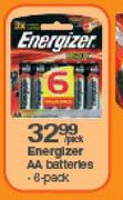 Energizer AA Batteries-6 Pack/Per Pack