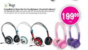 Ifrogz Earpollution Toxix On-Ear Headphone (Assorted Colour) Each