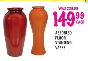 Floor Standing Vases Assorted-Each 