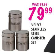 Stainless Steel Canister Set-3 Piece