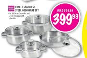 Simple Choice Stainless Steel Cookware Set-8 Piece