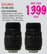 Sigma 70-300 Lens-Each