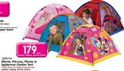 Disney Minnie, Princes, Planes Or Spiderman Garden Tent (240047, 240048, 259170, 259171)-Each